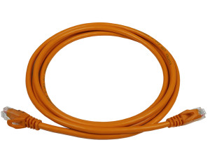 PowerMAX Orange Cat.6 U/UTP T568B Patch Cord (PVC) - with Divider